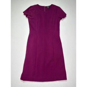 DKNY Donna Karan New York Purple Dress Women's Size‎ 6 Career Short Sleeve